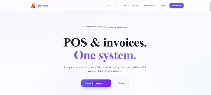 StoreInvo a Pos management system