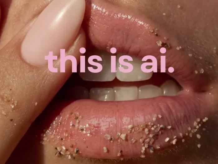 AI Face Close-Up Lips