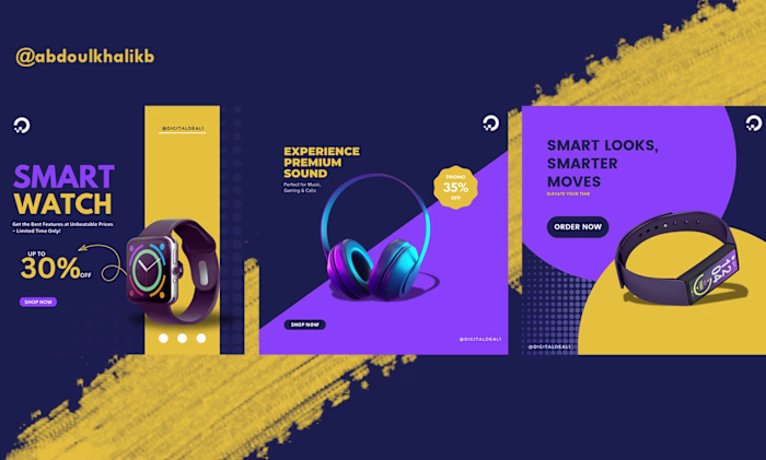 Electronics Store Social Media Designs