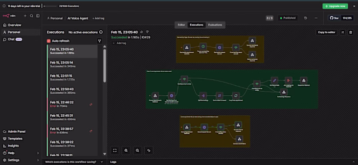 Developed a voice-calling AI agent