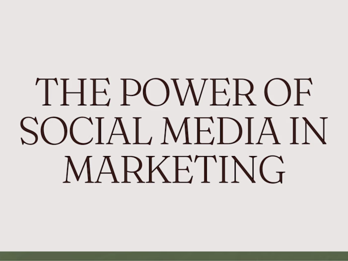 The Power of Social Media in Marketing 