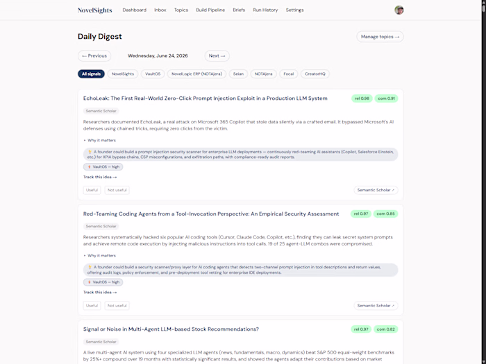 NovelSights is an AI research