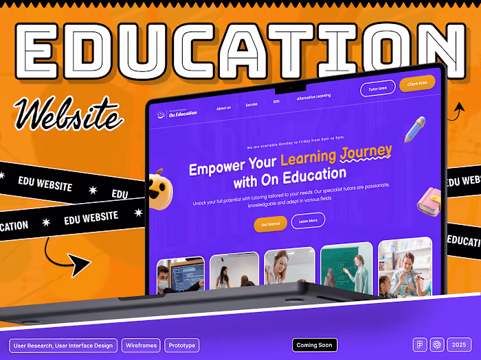 Education Website Design | UI/UX Design in Figma