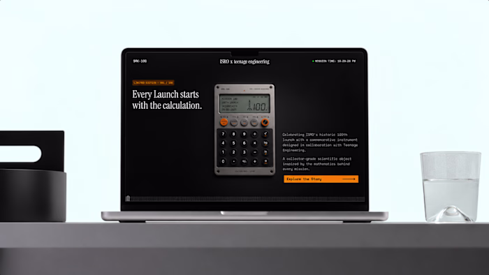 ISRO Commemorative Calculator: Launch Website Design
