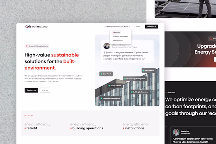 Optimal Eco - Brand and Website Development