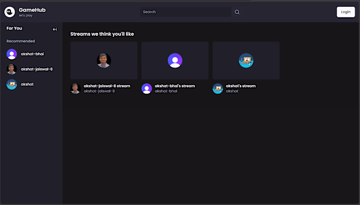 Game hub