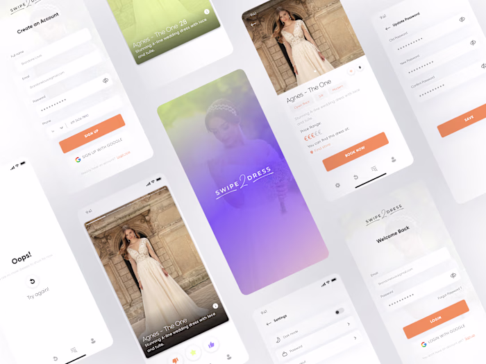 #MOBILEAPPUI for SWIPE 2 DRESS