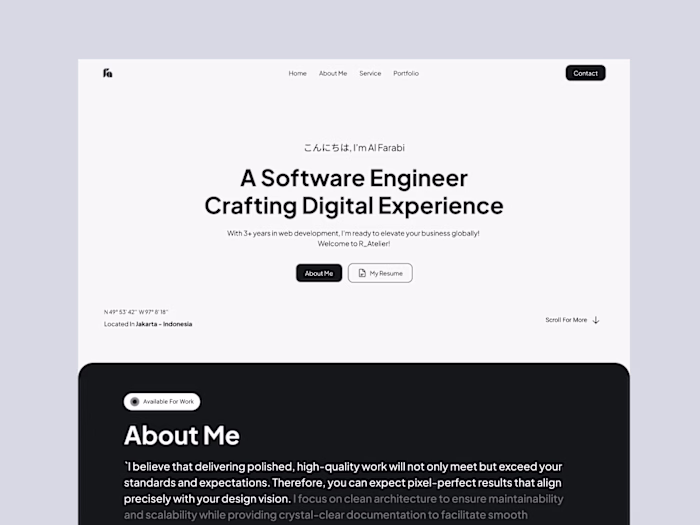 Portfolio Website : Web Design