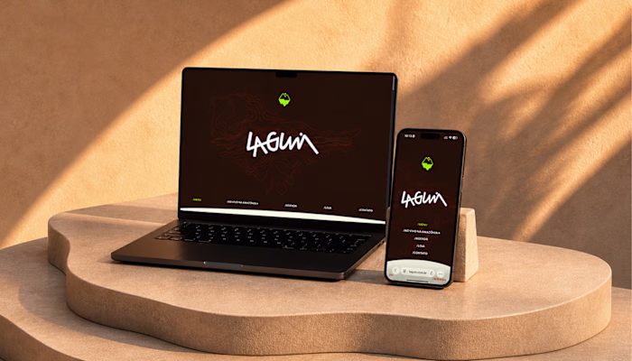 Lagum — Interactive One-Page Band Website in Framer