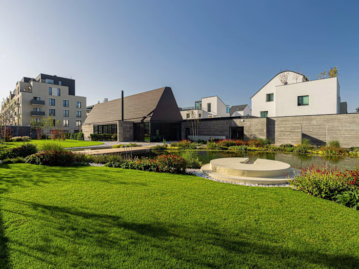 Landscape for a community center