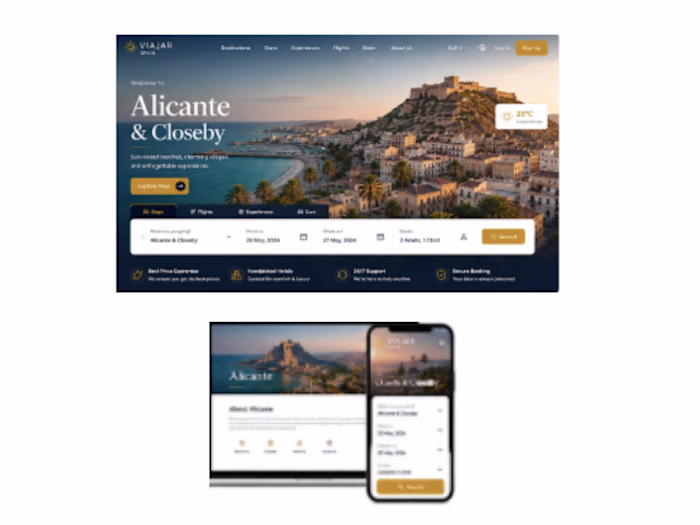 Luxury Travel Booking Website —