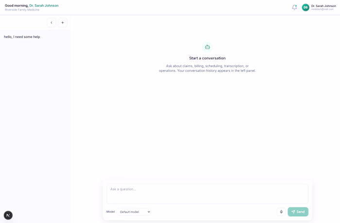 Internal chatbot + voicebot connected