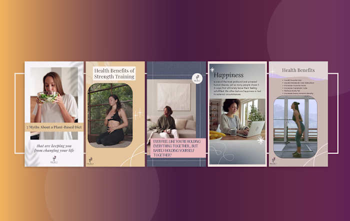 Created a series of Reels focused on women’s wellness and we...