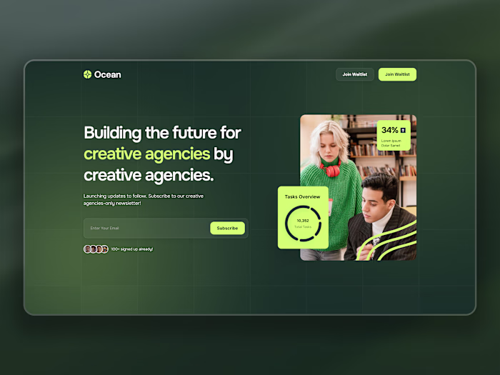 Get Early Acess Page Design