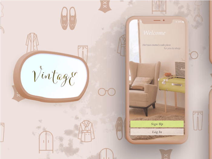 Anastasiia Mazaratii - UI Research and Design for Vintage Shop