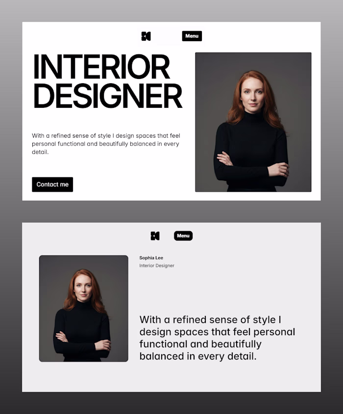A/B Testing for hero section design, which one play better t...