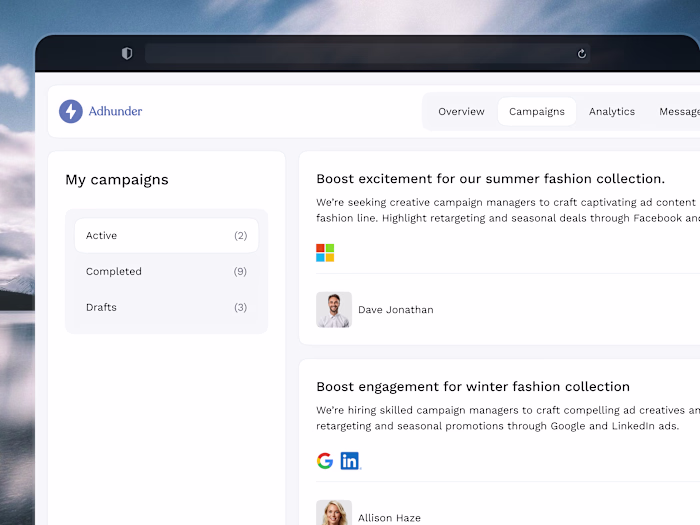 Connecting creativity: a new marketing marketplace
