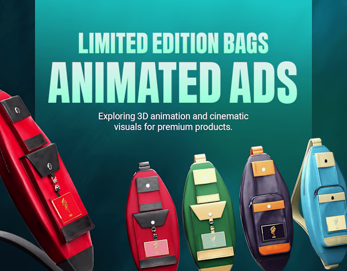 3D Animated Ads for Limited Edition Bags
