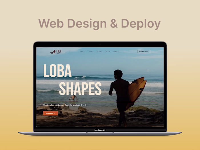 Landing page for Loba Shapes