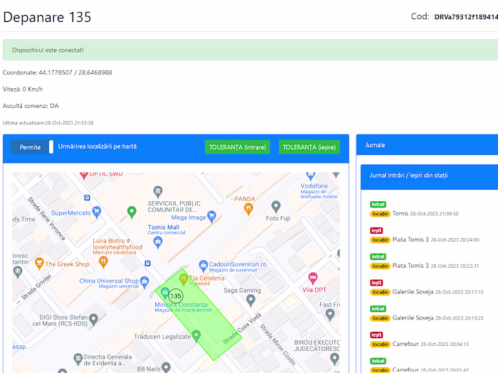 Developed a taxi dispatch application