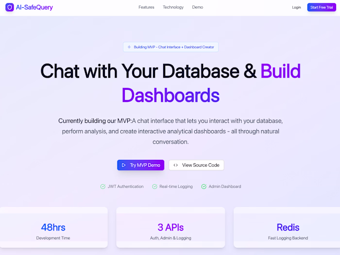 AI-SafeQuery Development for Secure Database Interaction