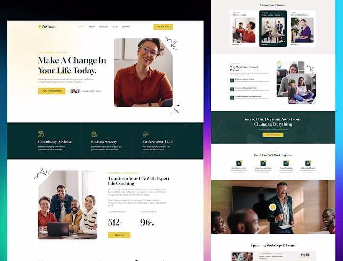 A coaching website should do