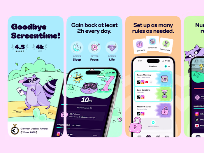New appstore screens for Detach!