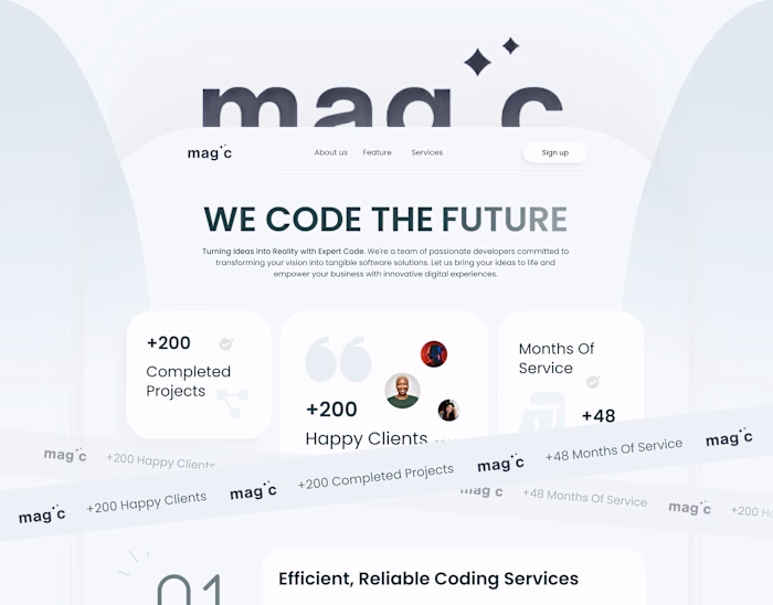 magic - Development Agency | Website | UX/UI
