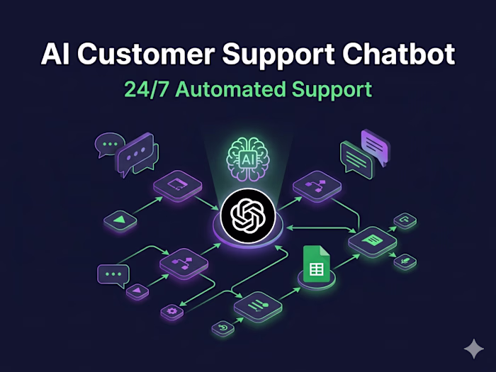 AI Customer Support Chatbot — Automated 24/7 Support with n8n &…