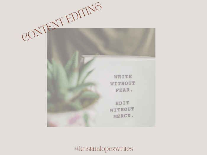 Content Editing ✍🏽