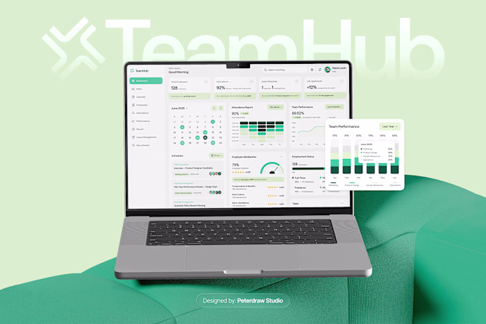 TeamHub HR Management Dashboard Design