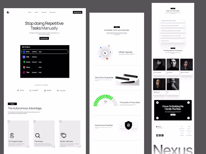 Nexus — AI Automation UI/UX Design