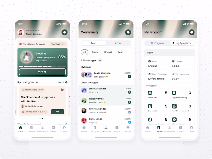 MyLUA Health Mobile Apps UI Design