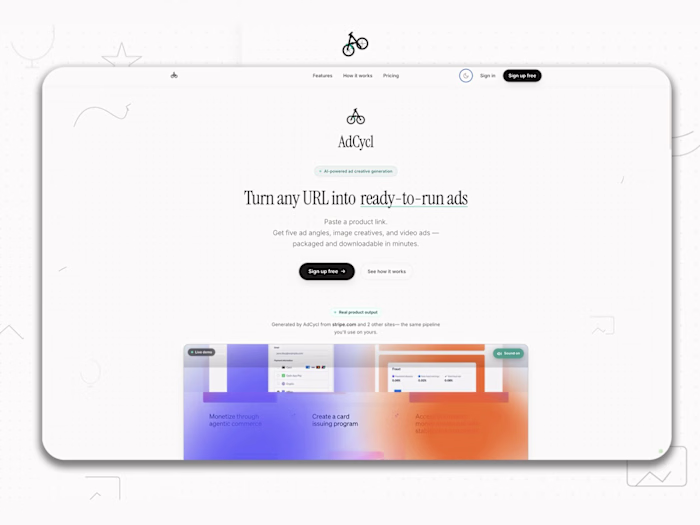 AdCycl: URL to Ad Creative Pipeline