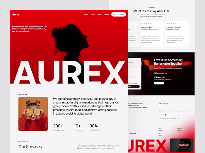 Aurex — Portfolio & Agency
Aurex