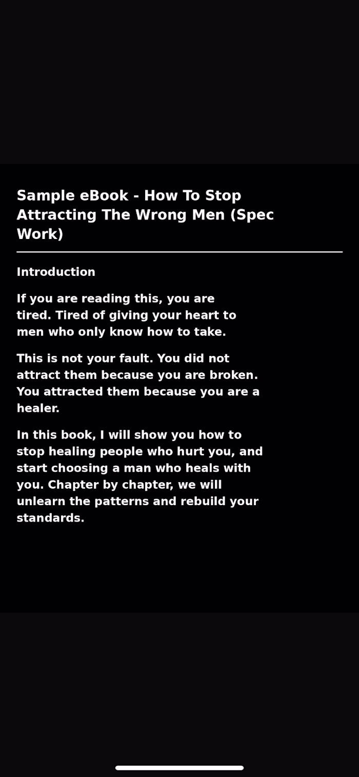 Spec eBook intro sample. Shows how I hook readers in self-lo...