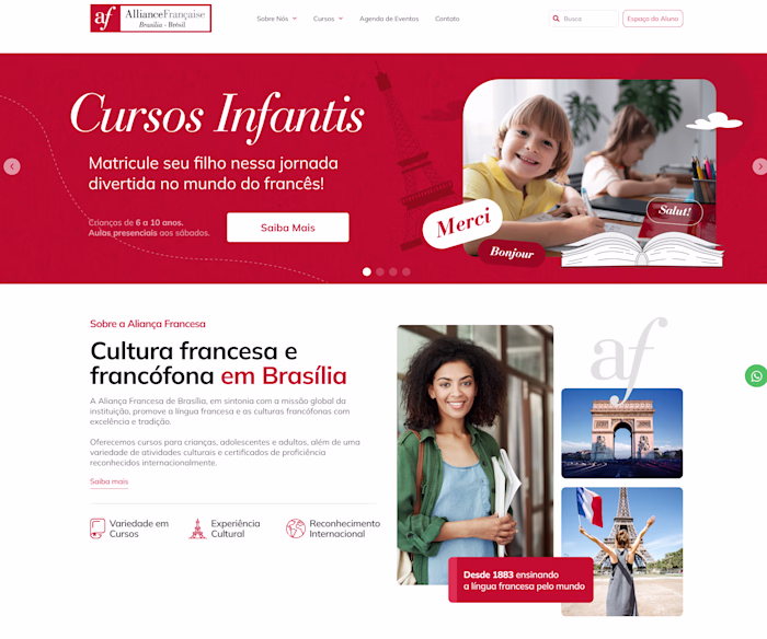 WordPress Website for language school