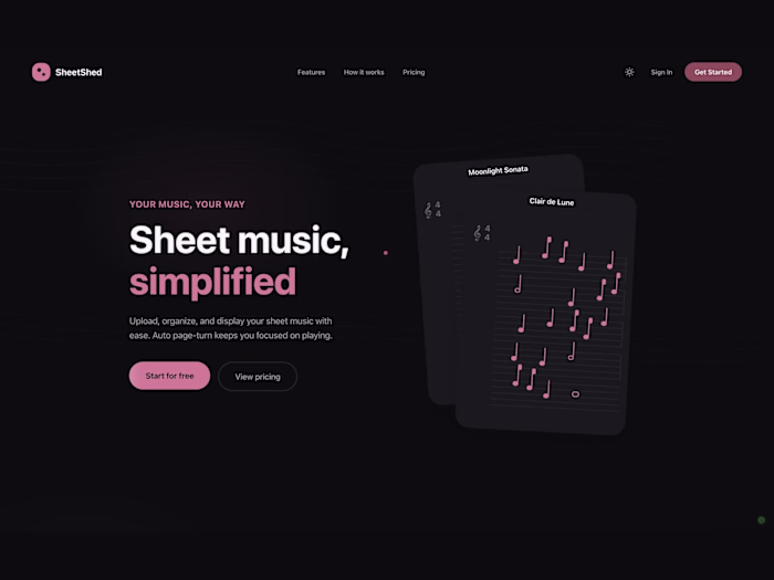 SheetShed: Sheet Music Library & Viewer