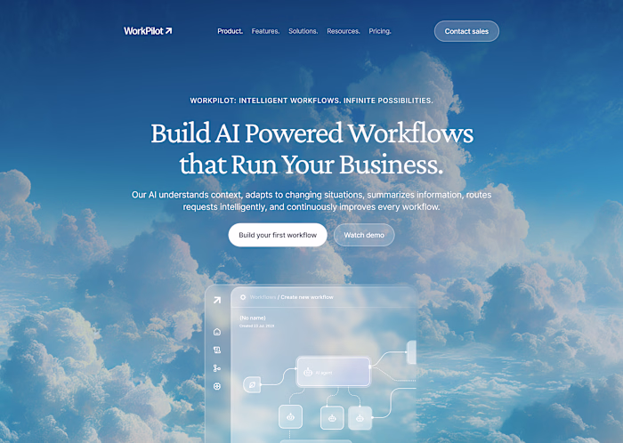 Website design project for @workpilot
