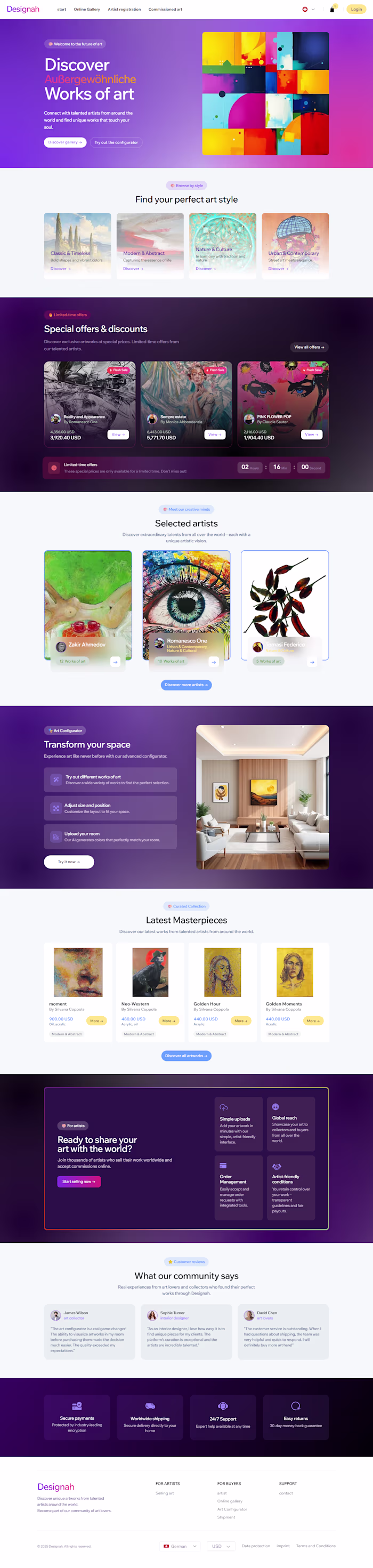 Designah Platform Development
