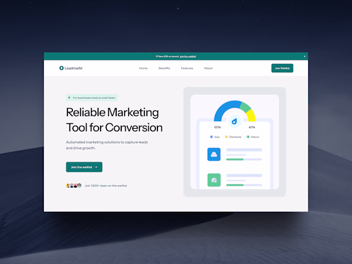 Leadmarkt Website