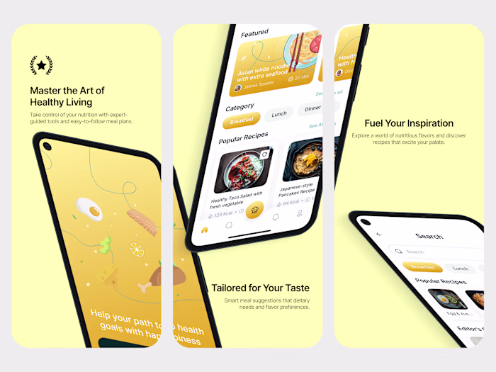 App Store Design for Recipe & Meal Planner