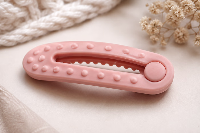 Baby Silicone Hair Barrette|3D Industrial Design
