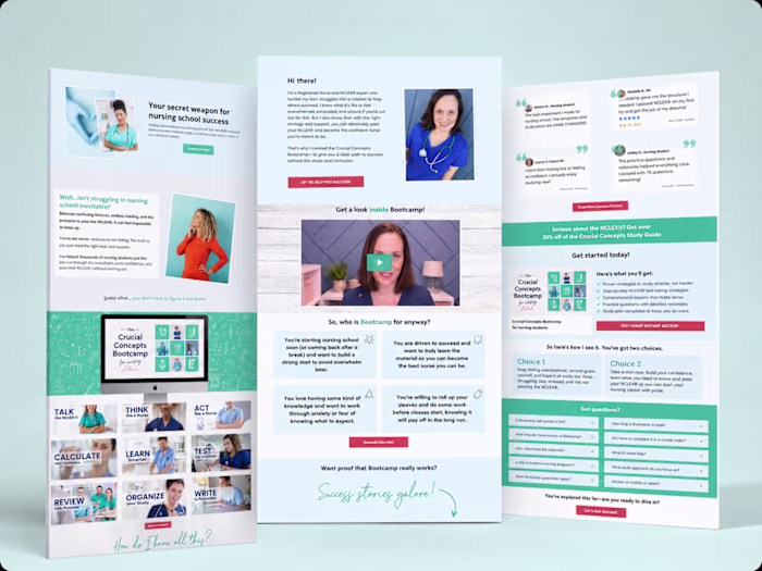 Sales Page Design for Kajabi