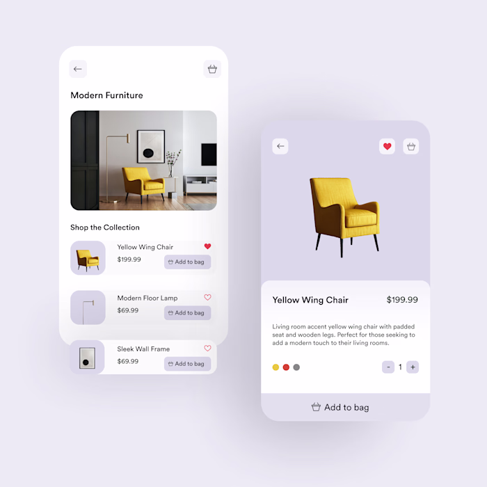 Furniture App UI Design