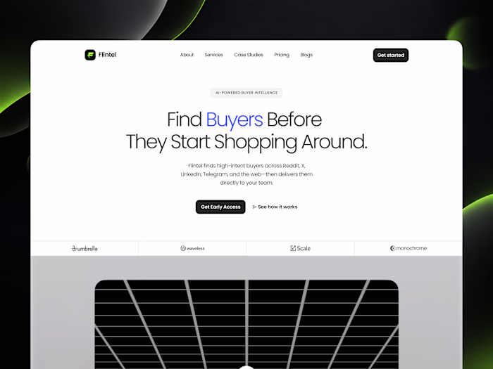 Flintel AI Buyer Intelligence Experience Design