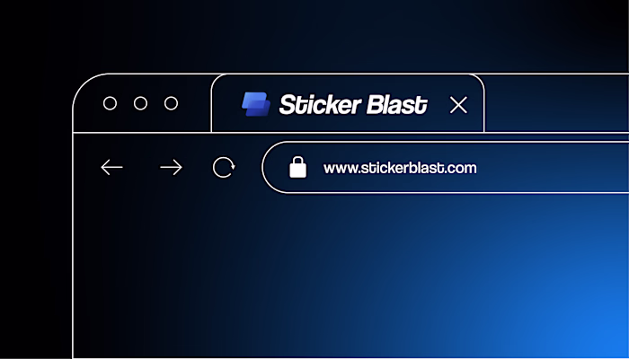 Sticker Blast LOGO & BRAND Identitty
