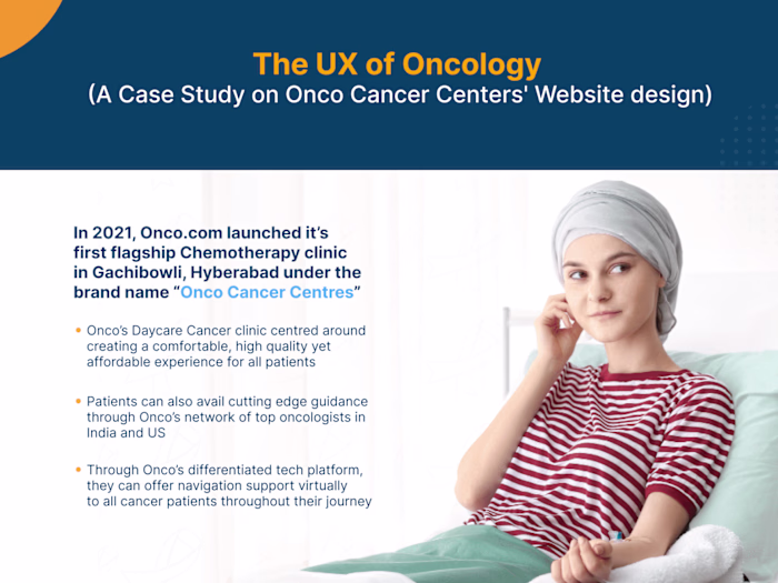 UX of Oncology: Onco Cancer Centres' website design process