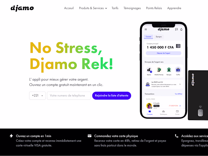 Fintech app landing page clone