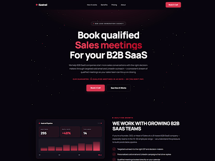 Kestrel - B2B SaaS Landing